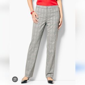 Talbots Glen Plaid Stretch Wool Short Trouser Pants 27+" Inseam Career Office 16